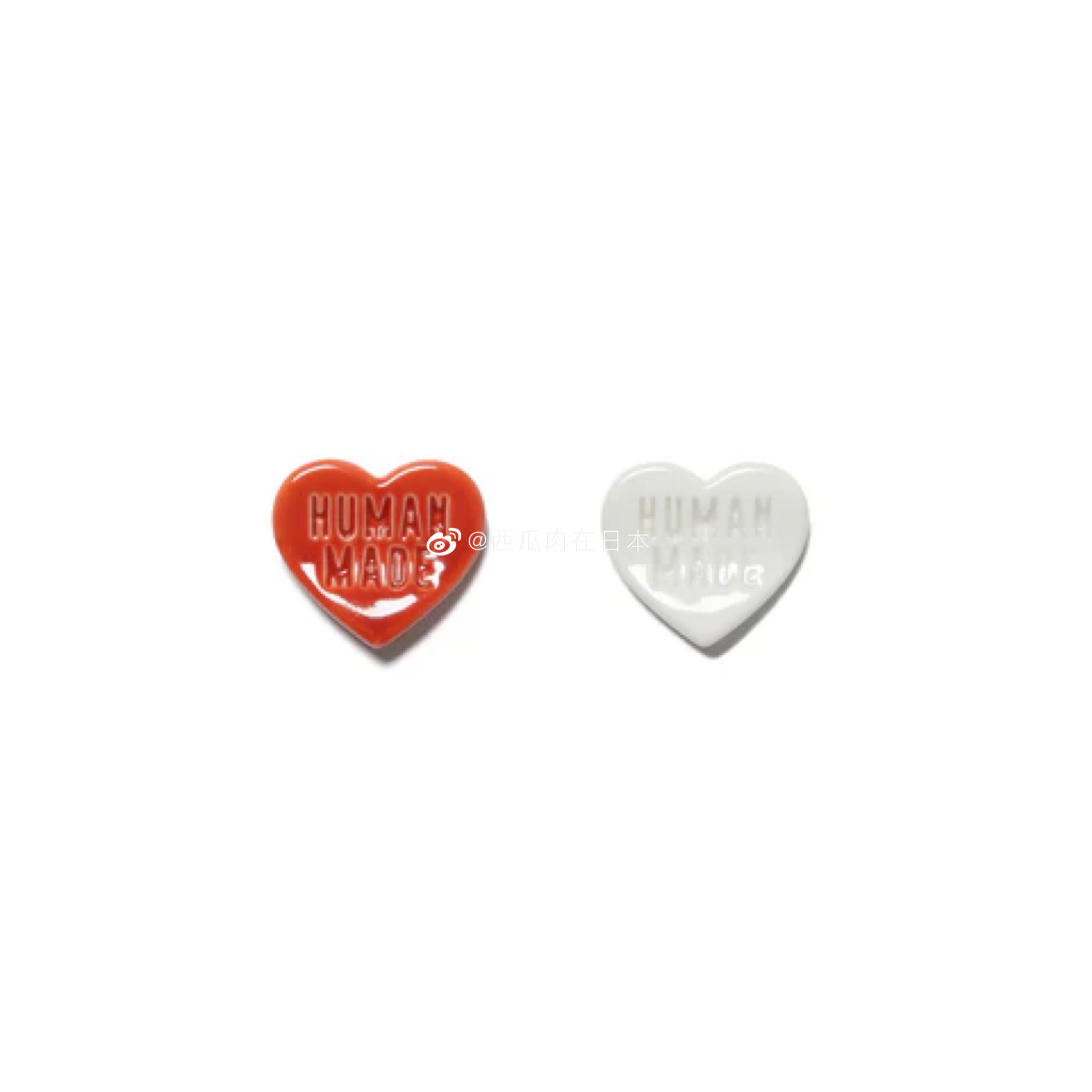 国内现货 HUMAN MADE HEART CHOPSTICK REST SET(2P) 心筷架套装