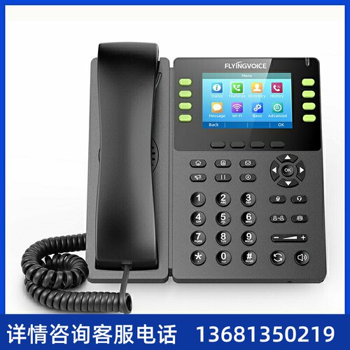 FLYINGVOICE飞音时代彩屏无线IP电话机FIP14G集团网络电话Sip办公