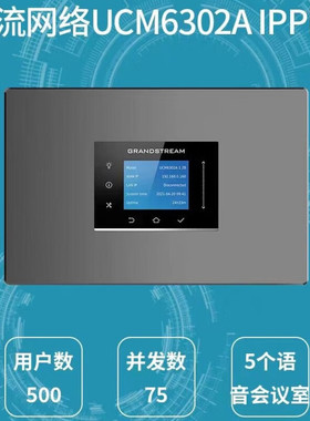 Grandstream潮流网络电话交换机UCM6302A IPPBX集团电话 SIP程控