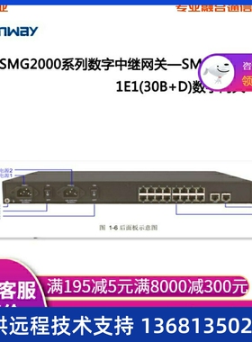 三汇语音网关SMG3008-8E1SMG3016-16E1数字中继网关网络电话网关v