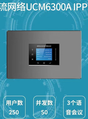 Grandstream潮流网络UCM6300A IPPBX电话交换机 集团电话 SIP程控