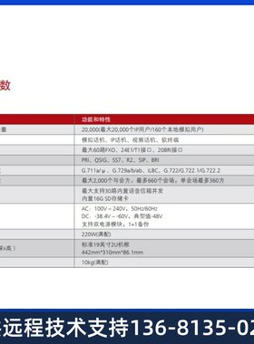 高价eSpace U1981 交流主机(含1 SCU,1 MTU)华为程控交换机IP