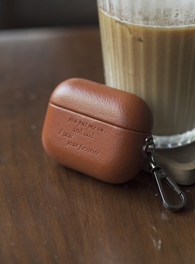 赤岱霉霉taylorswift folklore耳机壳 pro2代真皮质感素皮airpods