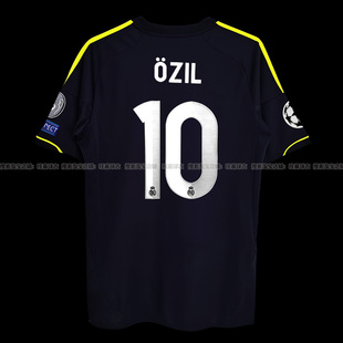 1213欧冠版皇马复古球衣客场9本泽马8号卡卡7号C罗短袖足球服队服