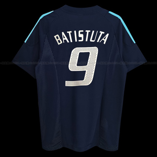 2002阿根廷客场足球服9巴蒂斯图塔里克尔梅16艾马尔复古球衣梅西