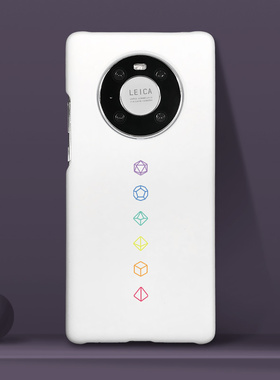 华为mate40pro手机壳创意白色半包荣耀magic3超薄新品mate30适用