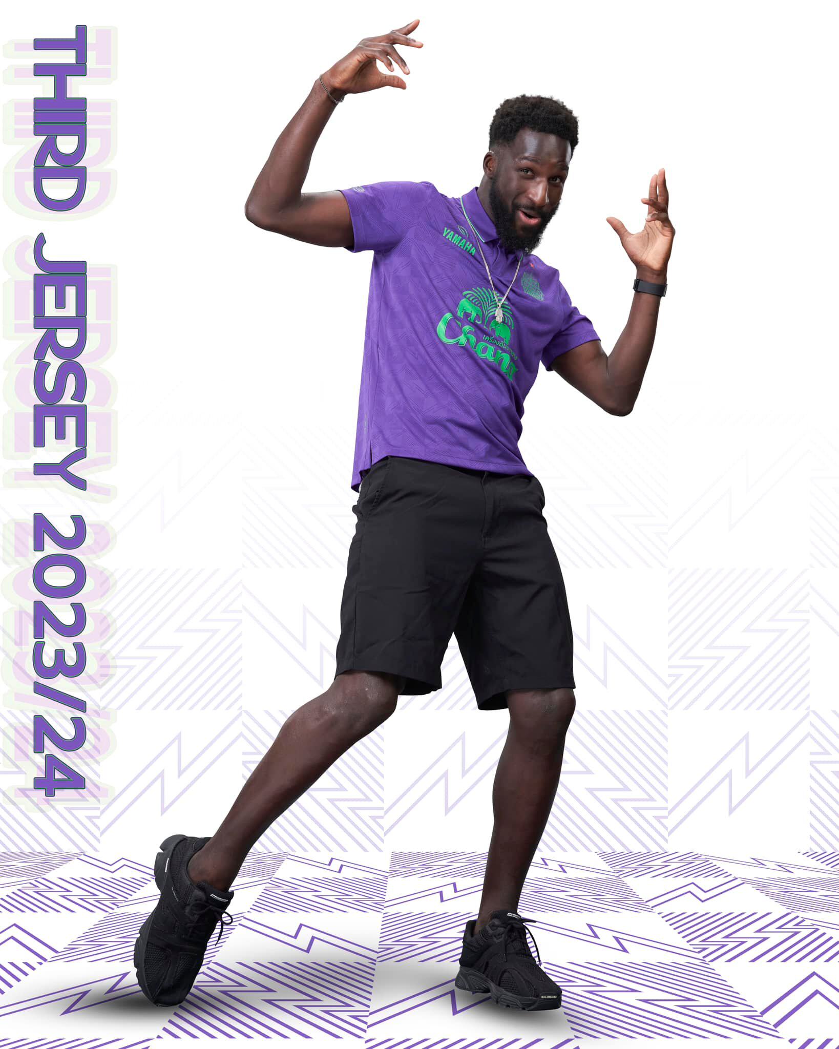 武里南联2023/24第二客场球衣:胜利紫罗兰  物流周期25天左右