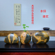 HQ003天然石头大湾石鹅卵石干花水培中式 礼品石头花器花盆插花瓶