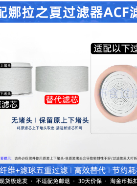 适配Lalapercare/娜拉之夏水龙头过滤器滤芯替换装PP棉碳纤维净水