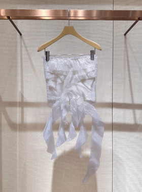 2026春季新款千金风不规则蕾丝边流苏抹胸背心女吊带上衣XSJ1S06D