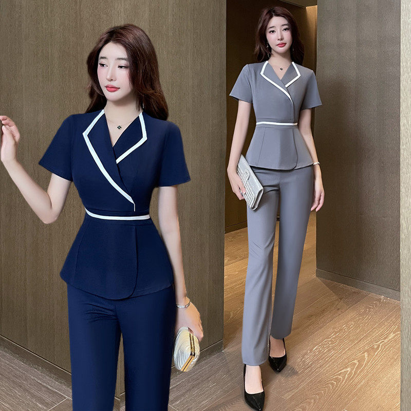 技师工作服性感2023秋冬足浴套装