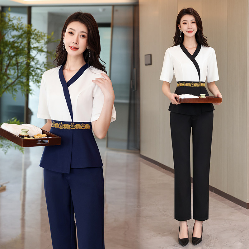 美容师工作服女长裤套装技师服