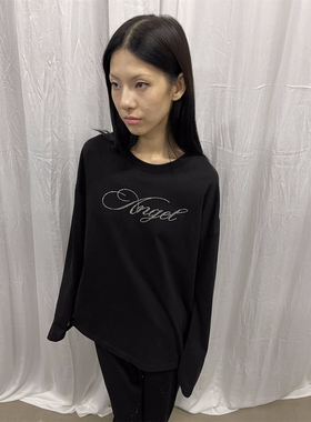 FOURFORTY MAYBE ANGEL MACHETE TEE天使or恶魔？烫钻水显印花Tee