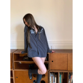 NERD 随手拿了件老公 STRIPED FOURFORTY OFFICE SHIRT 条纹衬衫