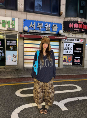 FOURFORTY ANIME EYES CAMO CARGO PANT 两种穿法迷彩伞兵裤
