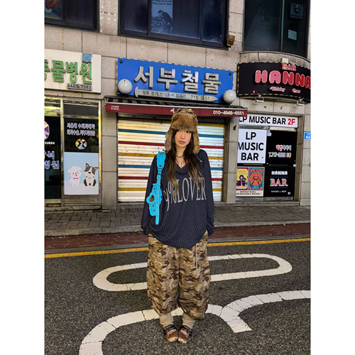 FOURFORTY ANIME EYES CAMO CARGO PANT 两种穿法迷彩伞兵裤