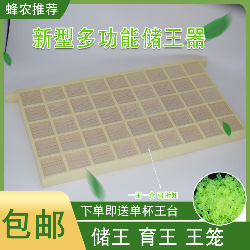 蜜蜂多功能塑料储王器育王单杯王台关王器蜂王存储器囚王笼养蜂