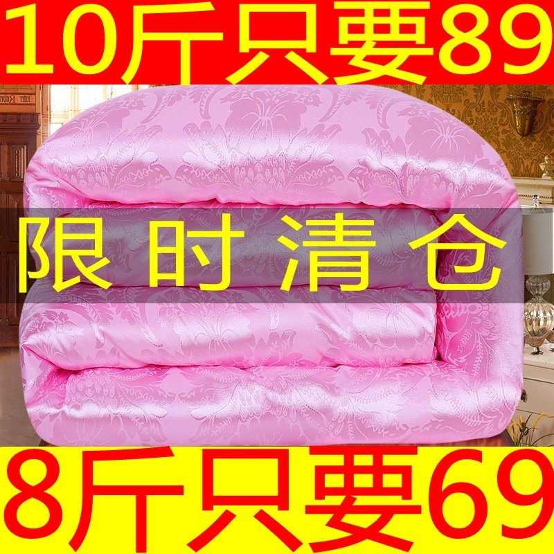 被子冬被全棉加厚保暖棉被芯春秋被双人单人学生被冬季被8斤10斤,床上用品,化纤被,淘宝优惠券,粉丝福利购,淘宝优惠卷