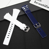 适配卡西欧表带W 7A替换树脂表带手表配件防水亮面 215H