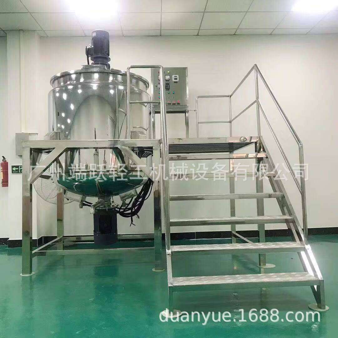 现货供应3吨加热均质搅拌锅洗发水搅拌锅蒸汽加热搅拌锅可定制