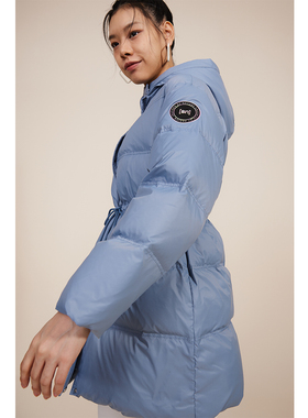 super.natural女式冬款运动休闲连帽羽绒服SWA02131190