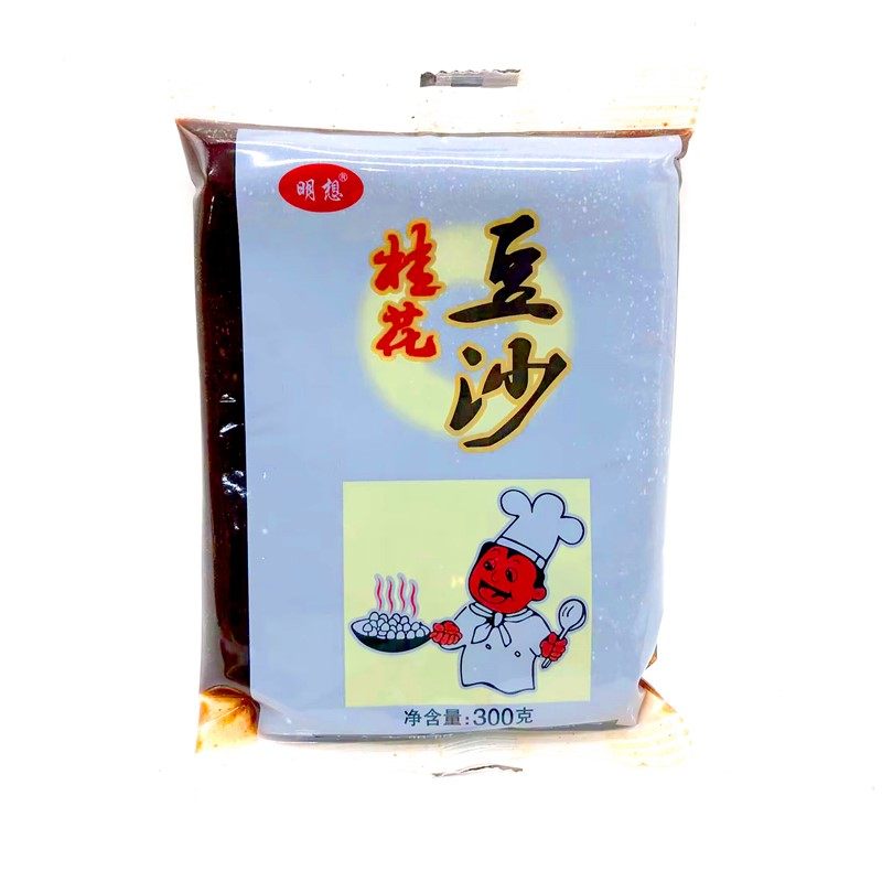 明想桂花豆沙馅300g月饼汤圆馅料糕点粽子八宝饭烘焙家用商用材料