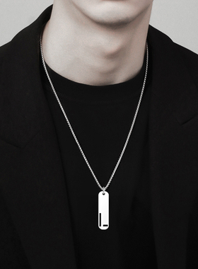 百搭26个字母吊坠军牌