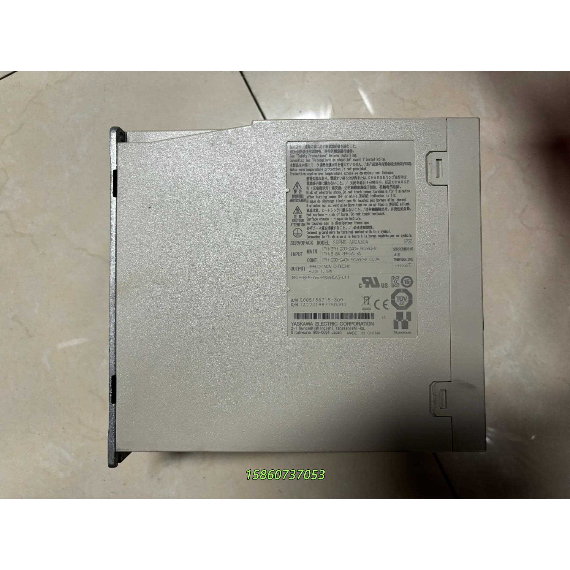安川 SGPMS-6R0A30A 1.3KW伺服驱动器 功能议价