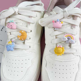 可拆卸卡通可爱月亮云朵儿童diy鞋花配件af1鞋子上面的装饰配件潮