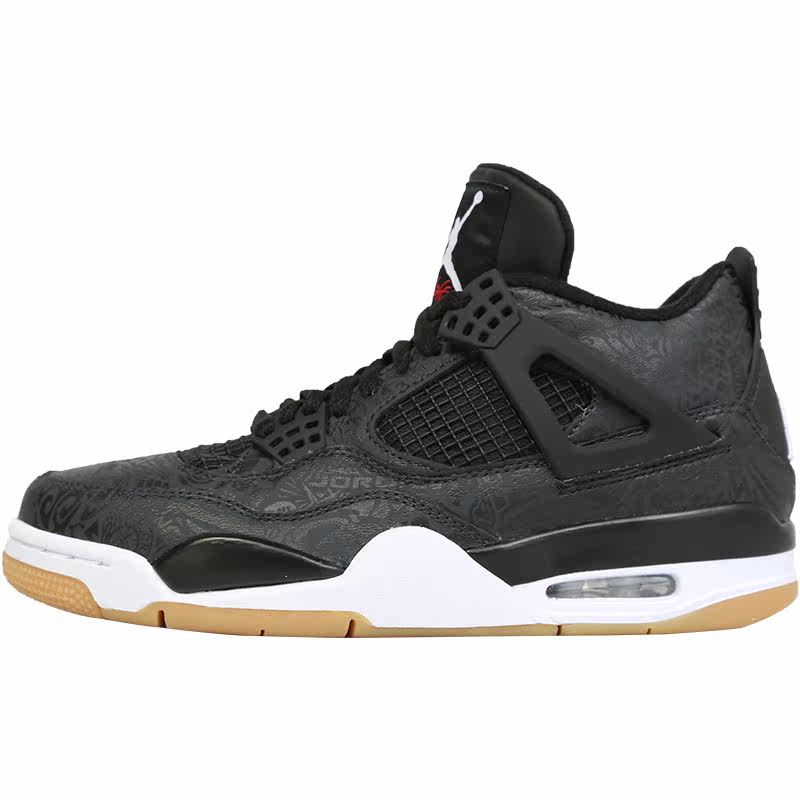 AIR JORDAN 4 RETRO LASER AJ4 Black laser 3M Reflective raw rubber CI1184-001in the Sports shoes new , Basketball shoes  category - from Buy2taobao.com to provide professional Taobao agent buy service