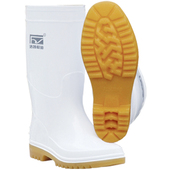 浩特陇上行耐油靴中筒白色食品专用雨靴水鞋 耐酸碱油厨房靴906B