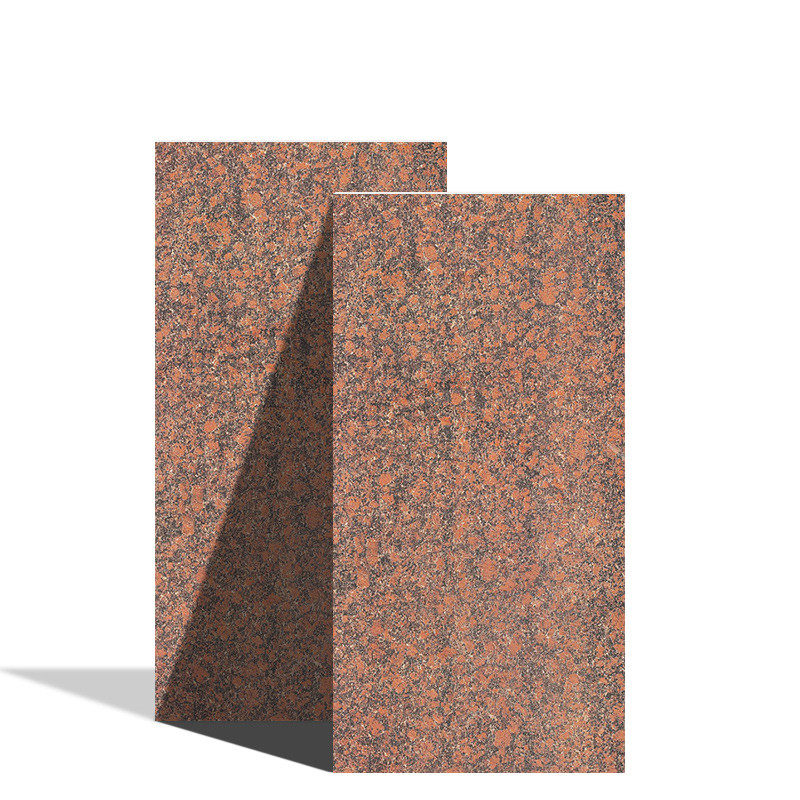 陶瓷薄板简约光面欧式别墅超大外墙砖仿大理石英国棕轻质超薄瓷砖