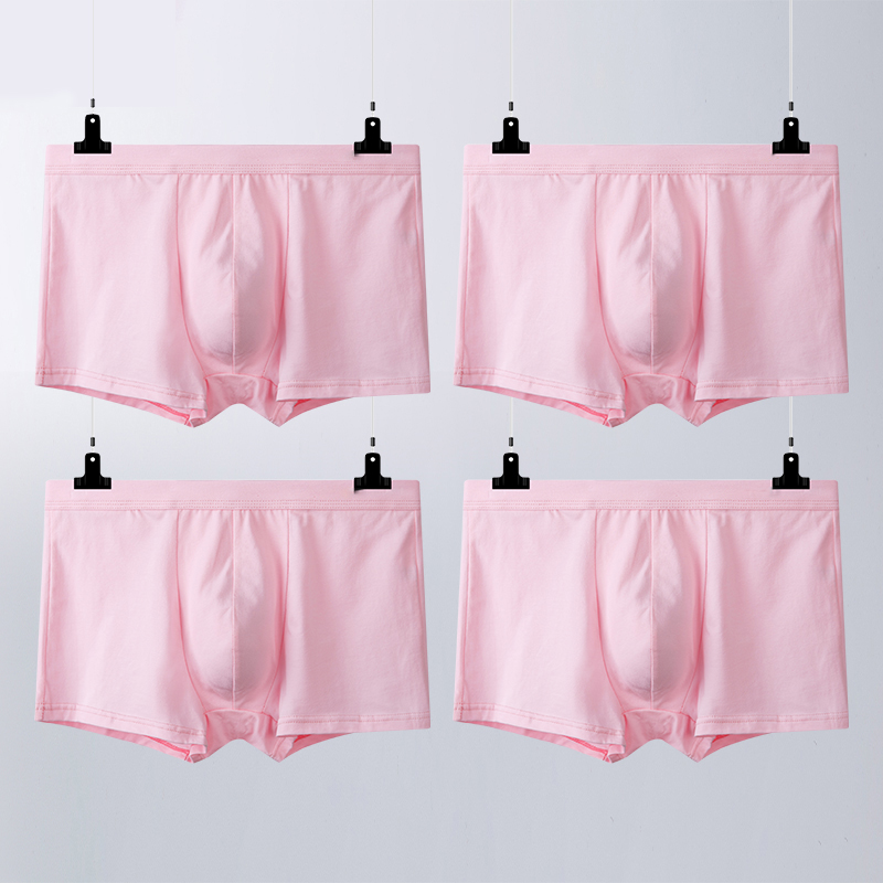 粉色内裤装简约男士平角
