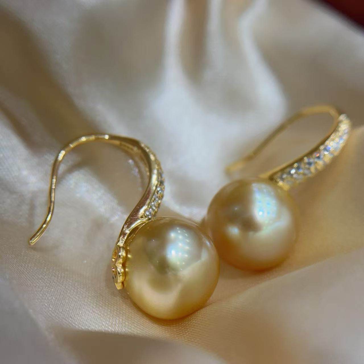 【六月粉丝专享】金色年华：满镶版S925厚实高跟鞋海水珍珠11-12m,珠宝/钻石/翡翠,其他,淘宝优惠券,粉丝福利购,淘宝优惠卷