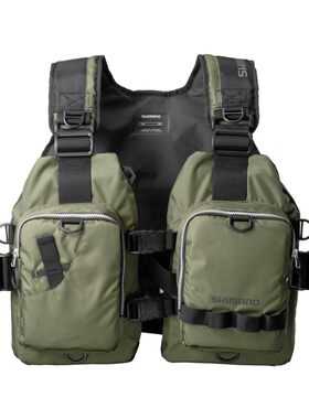 SHIMANO禧玛诺25SS VF-068T 轻量拨水马甲钓鱼大浮力救生衣