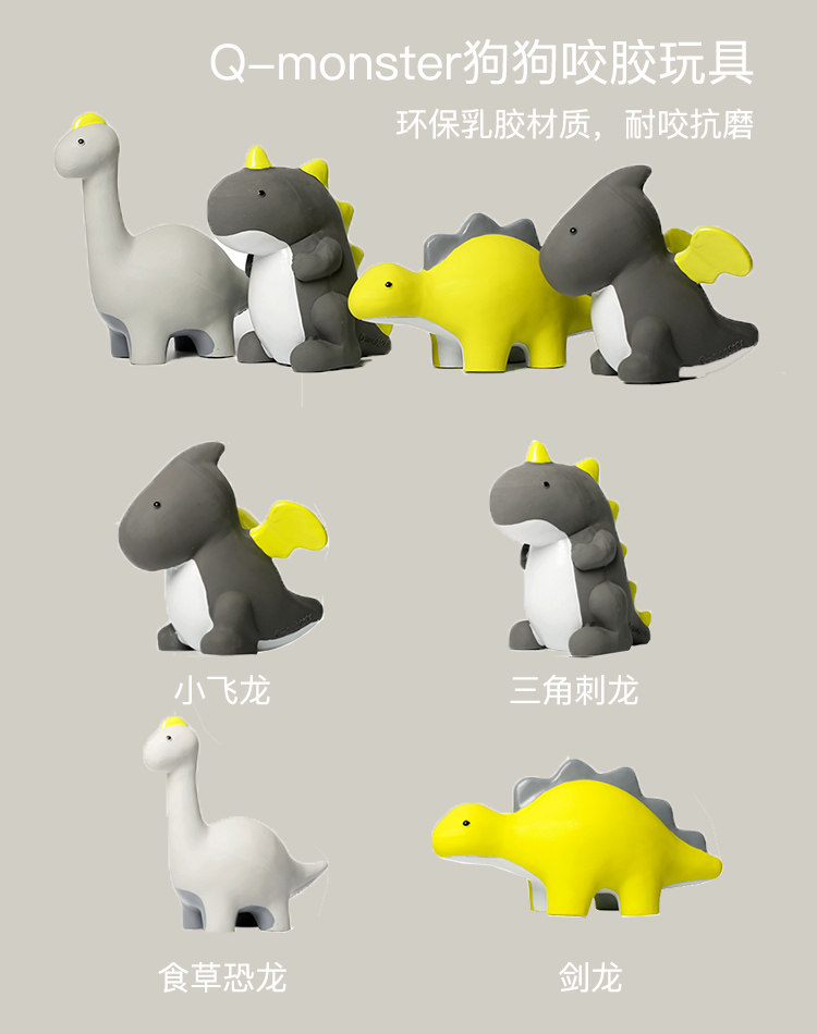 狗狗玩具安全乳膠Qmonster恐龍耐咬磨牙大中小型犬金毛法鬥包郵在類目 寵物/寵物食品及用品, 貓/狗玩具, 發聲玩具中 - 來自Buy2taobao.com提供專業的淘寶代購服務