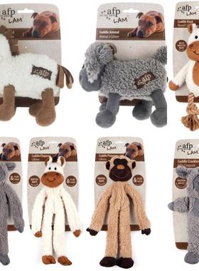All For Paws磨牙约克夏泰迪玩偶绳结发声afp玩具幼犬陪伴磨牙棒