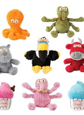 福希雅FuzzYard狗狗玩具章鱼陪伴发声幼犬磨牙独处毛绒解闷耐咬