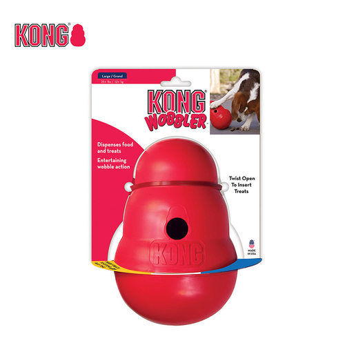 漏食不倒翁橡胶kong狗玩具益智