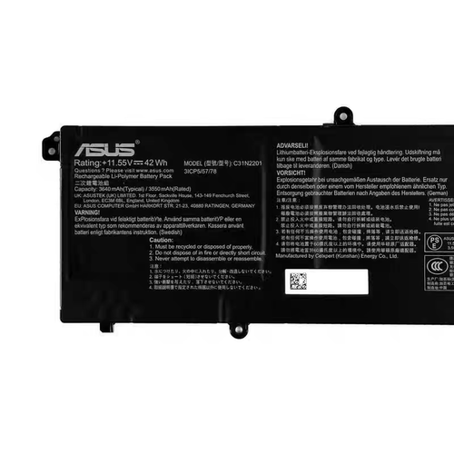 适用原装华硕VivbookG0 15 C31N2201 MT7902 AD0L14V E1504G电池