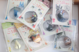 日本正版橡子共和国龙猫 千与千寻 天空之城头型铃铛挂件 现货