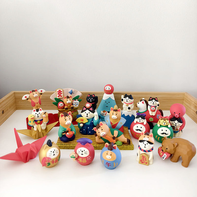 正版decole26新年开运马年摆件