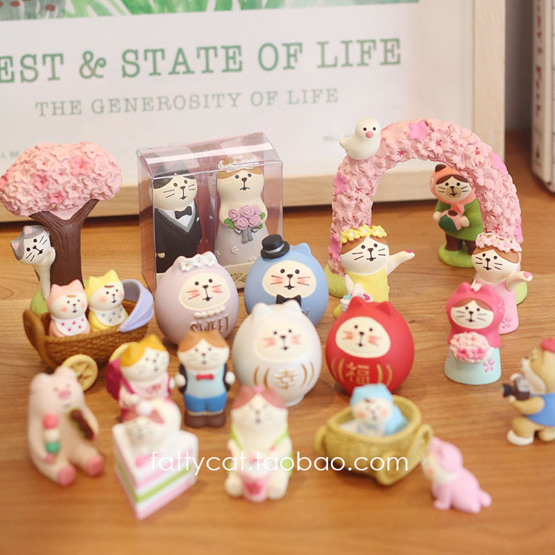 decole赏樱花婚礼baby摆件