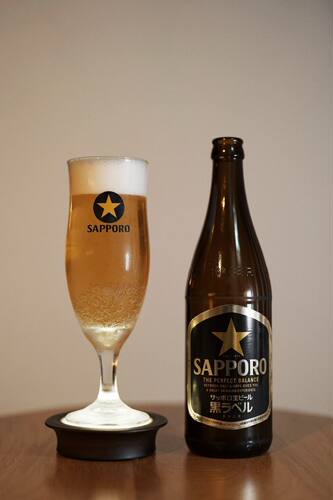 现货实拍三宝乐 sapporo 高脚杯啤酒杯水杯玻璃杯日本进口380ml