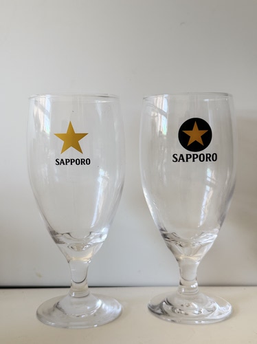 全网稀少日本三宝乐sapporo三宝乐经典款大容量艾尔杯啤酒杯420ml