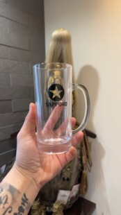 实拍限定日本札幌啤酒 sapporo 生啤酒杯玻璃杯扎啤杯全新带盒