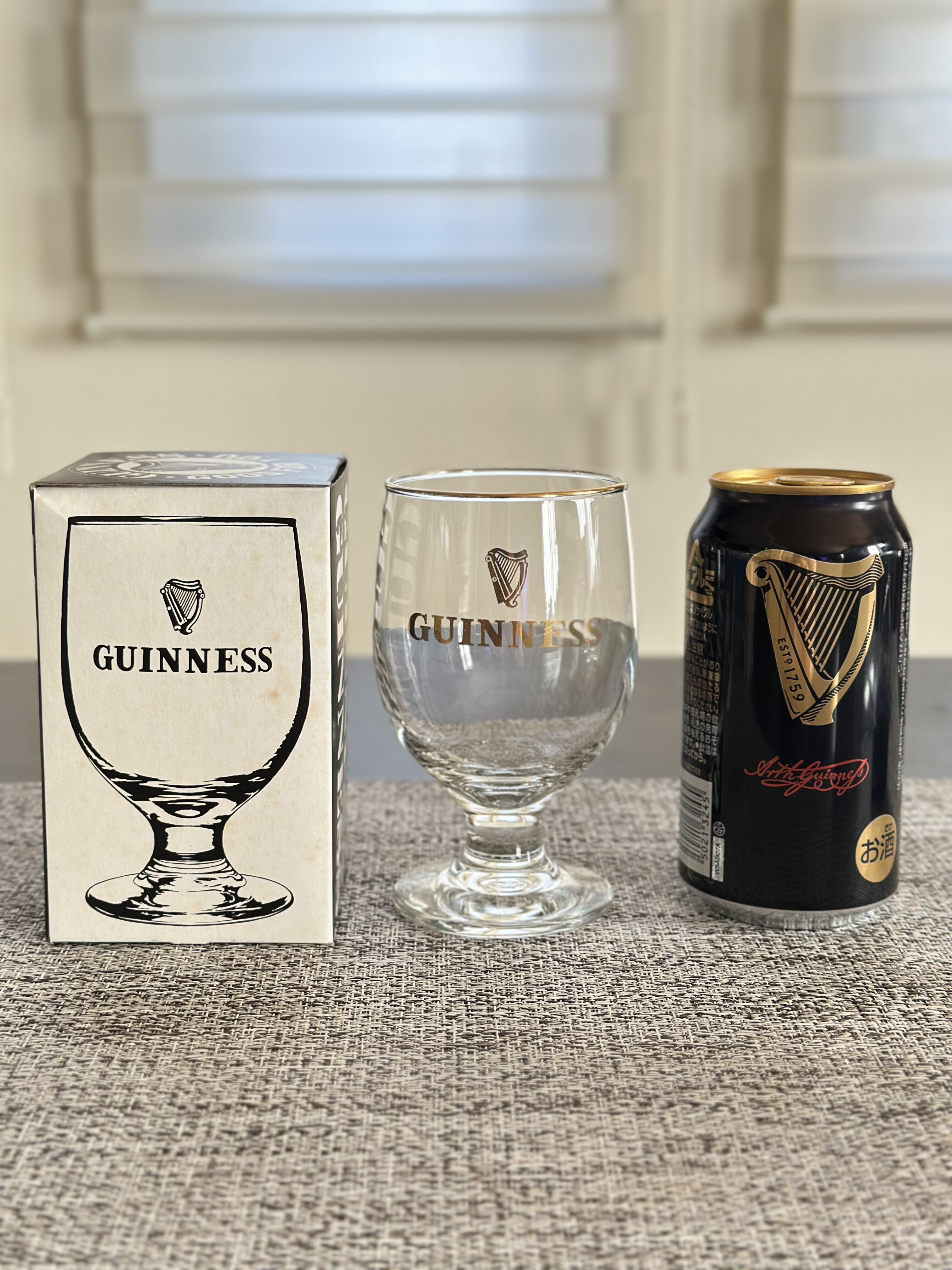 全新特价原装盒 日本进口GUINNESS健力士专用啤酒杯