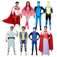 "Invincible Young Hero 4 Halloween cosplay Costume: All-rounder Tight-fitting Jumpsuit Performance. thumbnail 8