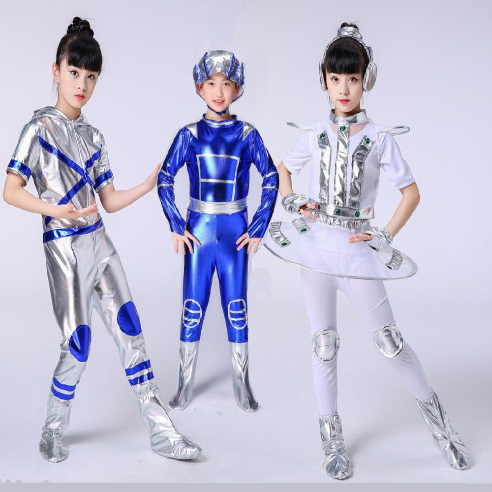 六一新款科技感太空幼儿机器人服