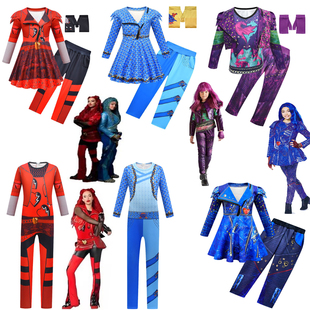 小红的崛起万圣节儿童Descendants后裔cosplay服装六一节表演服装